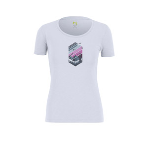 KARPOS VALLEY W T-SHIRT BRIGHT WHITE/BLOOM