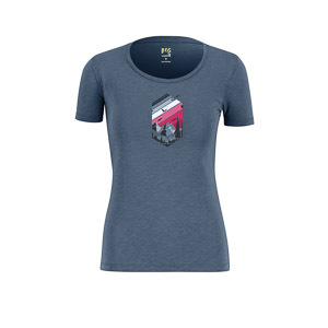KARPOS VALLEY W T-SHIRT BLUEFIN/INNUENDO