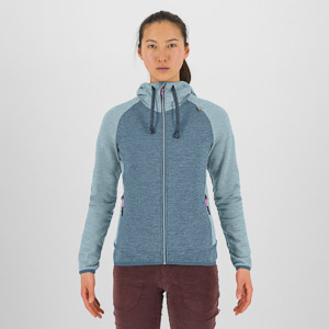 Karpos Camoscio W Full Zip Hoodie Spring Lake/Sterling Blue