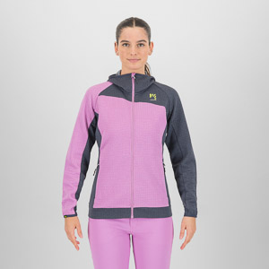 KARPOS AVERAU W FULL-ZIP HOODIE FLEECE BLOOM/OMBRE BLUE