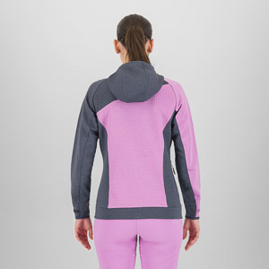 KARPOS AVERAU W FULL-ZIP HOODIE FLEECE BLOOM/OMBRE BLUE