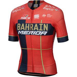 Sportful BODYFIT PRO EVO Jersey Bahrain-Merida Red/Blue