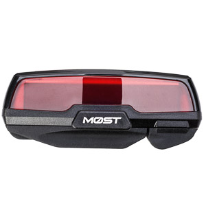 MOST RED EDGE LED USB Extra Strong Rear Light Black