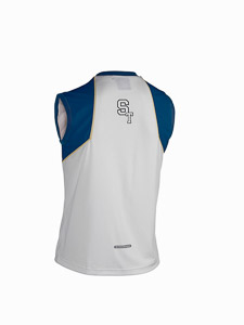 ST Running T-shirt SS White/Blue