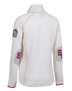 ST Patched Fleece Jacket W White