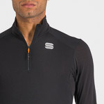 SPORTFUL XCOUNTRY TD MID LONG SLEEVE ZIP TOP BLACK