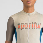 SPORTFUL CYCLING SUPERGIARA LOGO JERSEY ABBEY STONE/OLIVE GREEN