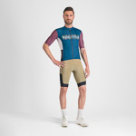 SPORTFUL CYCLING SUPERGIARA LOGO JERSEY TEAL BLUE/BORDO