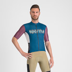 SPORTFUL CYCLING SUPERGIARA LOGO JERSEY TEAL BLUE/BORDO