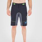 Karpos Ballistic Evo Short Black/Ombre Blue/Green Fluo