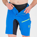 Karpos Val Viola Short Indigo B./Black/Green Fluo