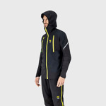 Karpos Lavaredo Rain Jacket Black/Green Fluo