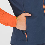 KARPOS PIZZOCCO EVO FULL-ZIP FLEECE OUTER SPACE/SCARLET IBIS