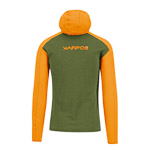 KARPOS AMBRIZZOLA FULL-ZIP HOODIE CEDAR GREEN/RADIANT