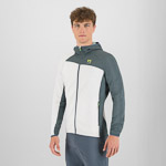 KARPOS AVERAU FULL-ZIP HOODIE FLEECE BRIGHT WHITE/DARK SLATE