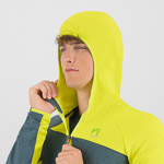 KARPOS AVERAU FULL-ZIP HOODIE FLEECE STARGAZER/PRIMROSE