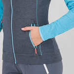 KARPOS AMBRIZZOLA W FULL-ZIP HOODIE OMBRE BLUE/BACHELOR B.