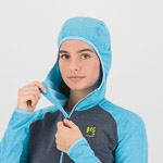 KARPOS AMBRIZZOLA W FULL-ZIP HOODIE OMBRE BLUE/BACHELOR B.