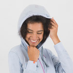 KARPOS COPPOLO MERINO W FULL ZIP HOODIE MIST/BLOOM