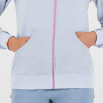 KARPOS COPPOLO MERINO W FULL ZIP HOODIE MIST/BLOOM