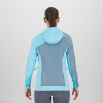 KARPOS AVERAU W FULL-ZIP HOODIE FLEECE WINDW.BLUE/BACHELOR B.