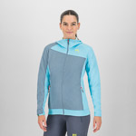 KARPOS AVERAU W FULL-ZIP HOODIE FLEECE WINDW.BLUE/BACHELOR B.