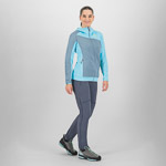 KARPOS AVERAU W FULL-ZIP HOODIE FLEECE WINDW.BLUE/BACHELOR B.
