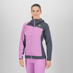 KARPOS AVERAU W FULL-ZIP HOODIE FLEECE BLOOM/OMBRE BLUE