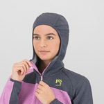 KARPOS AVERAU W FULL-ZIP HOODIE FLEECE BLOOM/OMBRE BLUE