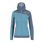 KARPOS AVERAU W FULL-ZIP HOODIE FLEECE DELPHINIUM/BLUEFIN