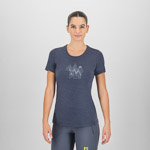 KARPOS GUSELA MERINO W T-SHIRT OMBRE BLUE