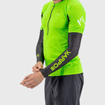 Karpos Lavaredo Arm Warmers Black/Green Fluo